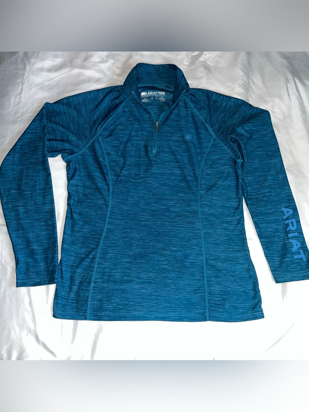 Lot 2 Ariat Tek Women's Laguna 1/4 Zip Pullover Medium Equestrian Athletic Top - Picture 2 of 7